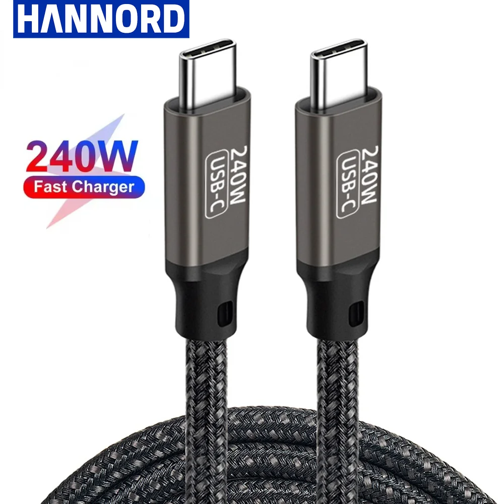 

Hannord PD3.1 Fast Charging Cable USB C 240W 100W 60W Cable Type C 48V/5A Cable QC4.0 For iPhone 15 Pro Max MacBook Pro