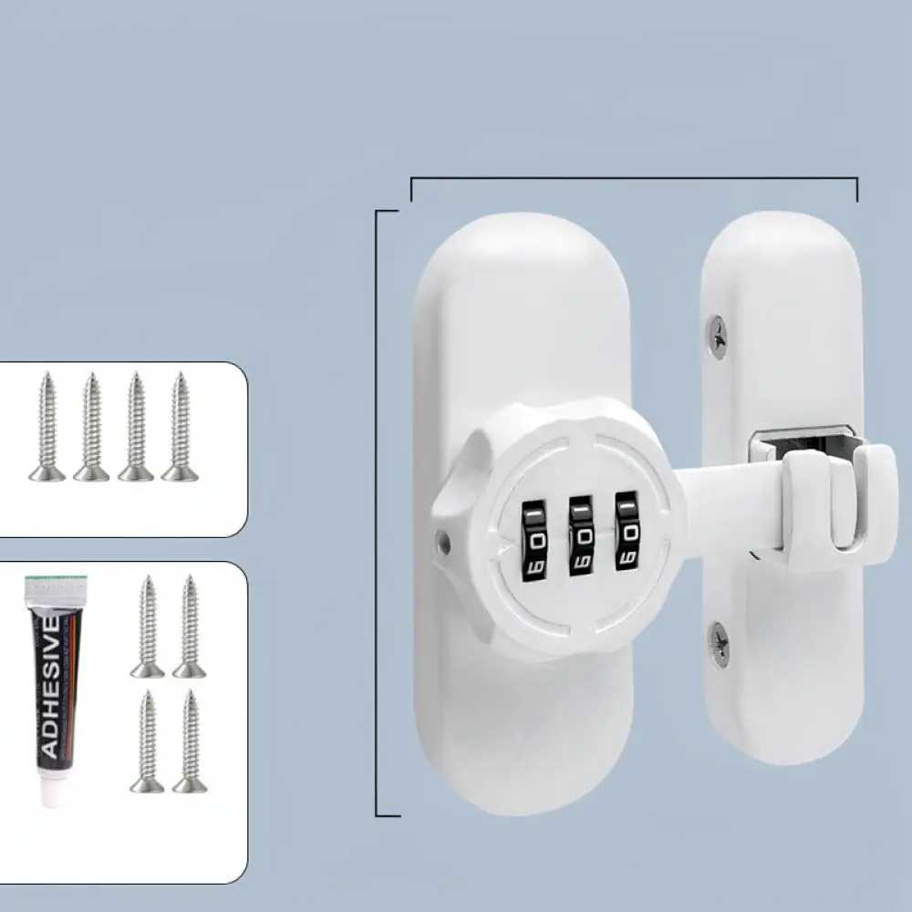 Keyless Password Door Security Latch For Sliding Doors Bedroom Bathroom Modern Privacy Bolt No Drill Lock