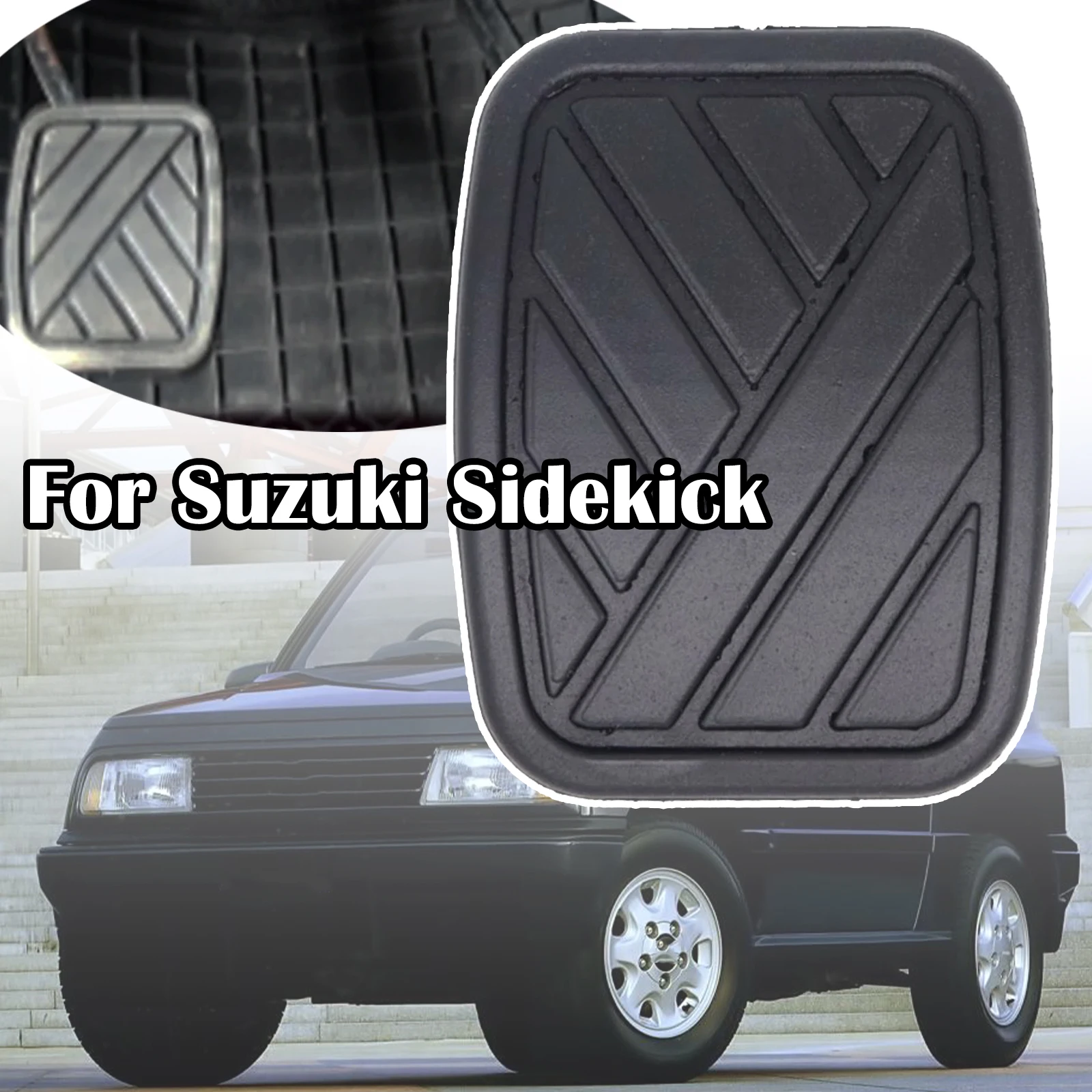 For Suzuki Sidekick Chevrolet Tracker Vitara Santana 300/350 Car Brake Clutch Foot Pedal Pad Cover Replacement 1989 1990 - 1995