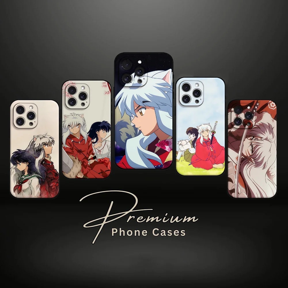 

Classic Anime Inuyasha Phone Case For IPhone 15,14,13,12,11,16,XS,XR,X,8,7,Pro,Max,Plus,mini Silicone Black Cover