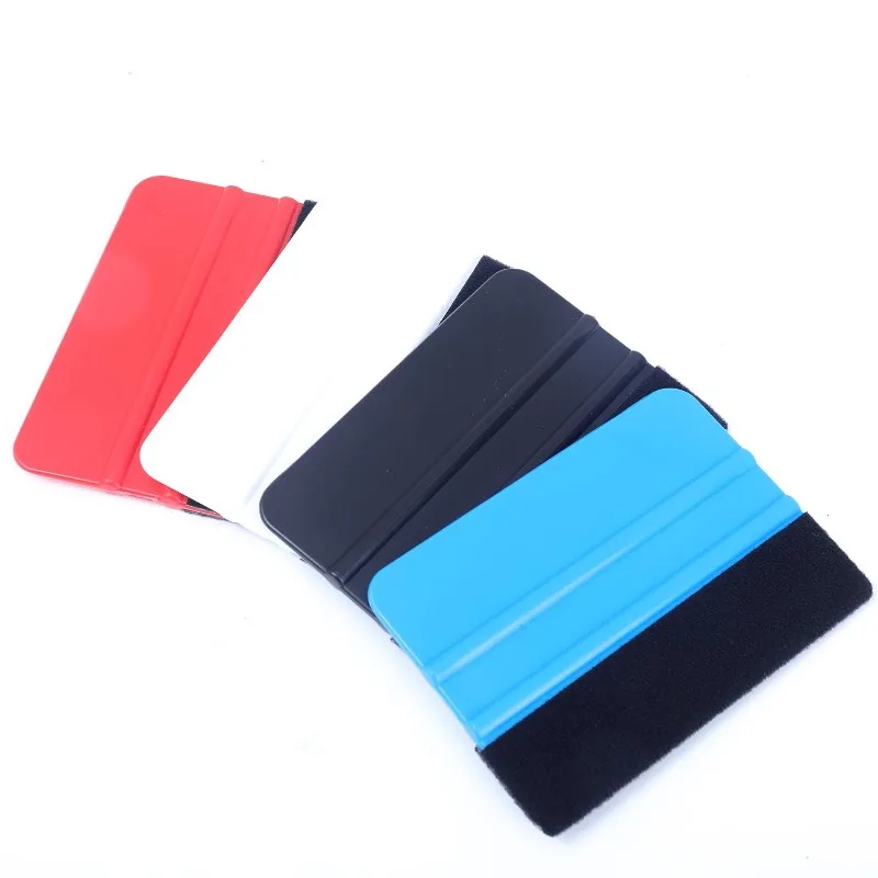 1-5x Scratch Free Film Felt Edge Squeegee Window Tinting Tool Car Vinyl Wrap Plastic Spatula Squeegee Wallpaper Smoothing