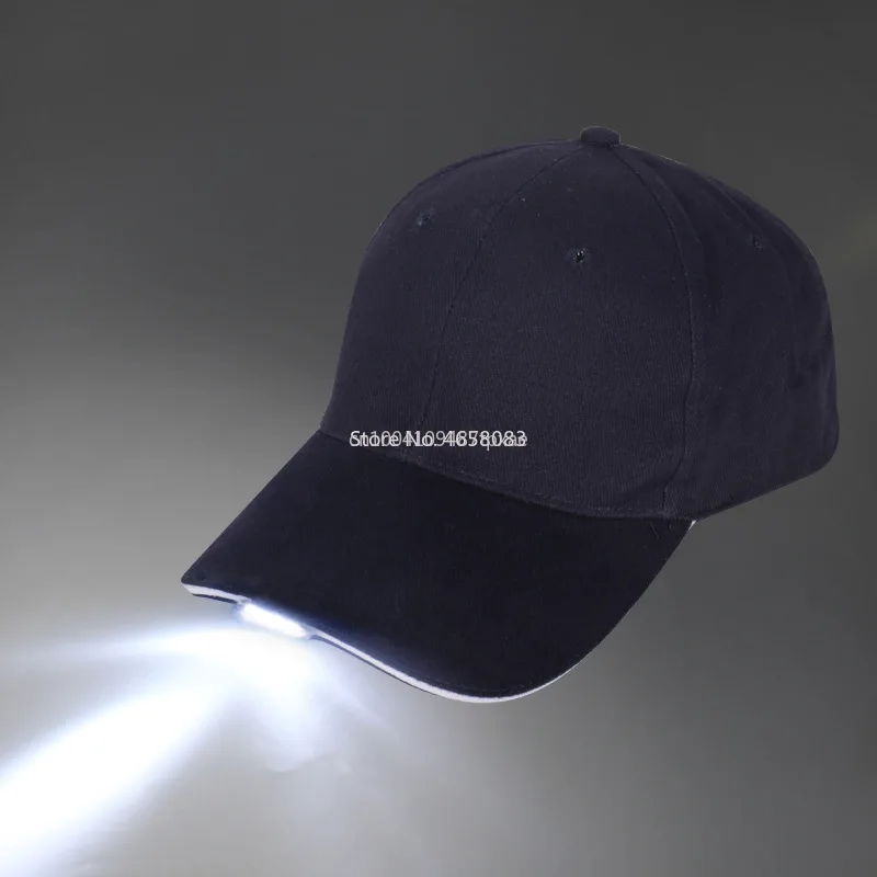 Hands Free Cap with Headlamp Super Bright LED Lights Unisex Baseball Cap Flashlight Hat for Angling Fishing Jogging Head Lamp