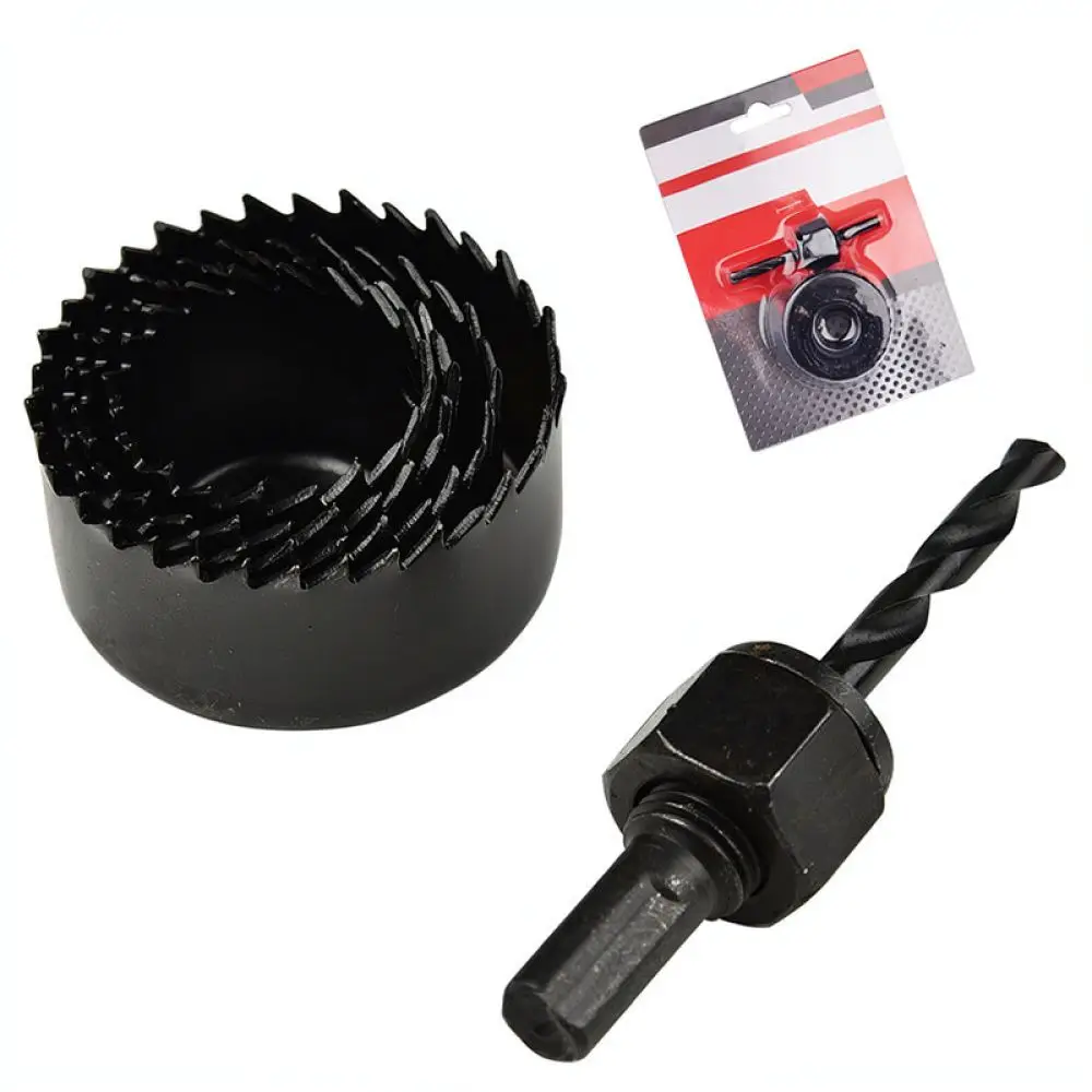 Woodworking Hole Saw Drill Kit For DZT Carbon Steel Cutting Tool Set For Drywall Plasterboard Carpentry Supplies