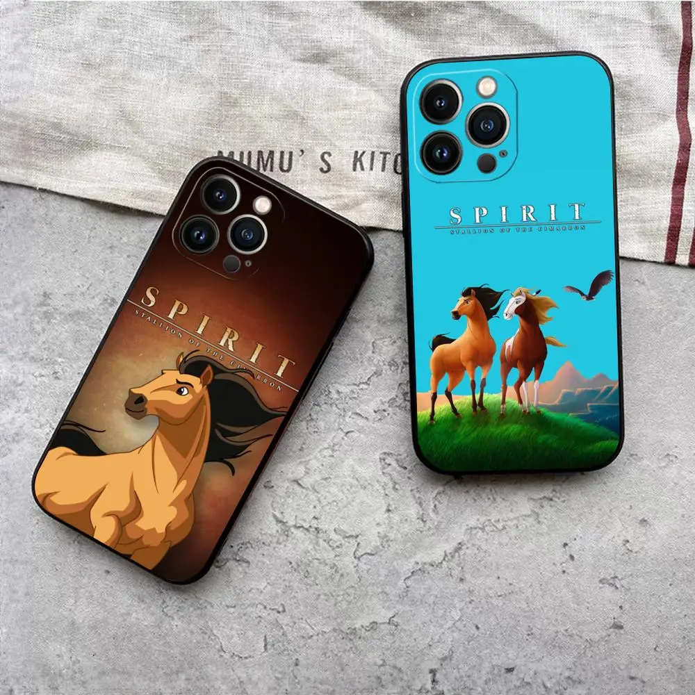 Spirit Stallion Horse Phone Case For Iphone 15 14 13 Mini 11 12 Pro Max Xr X Xs 7 8 Plus Shockproof Back Cover