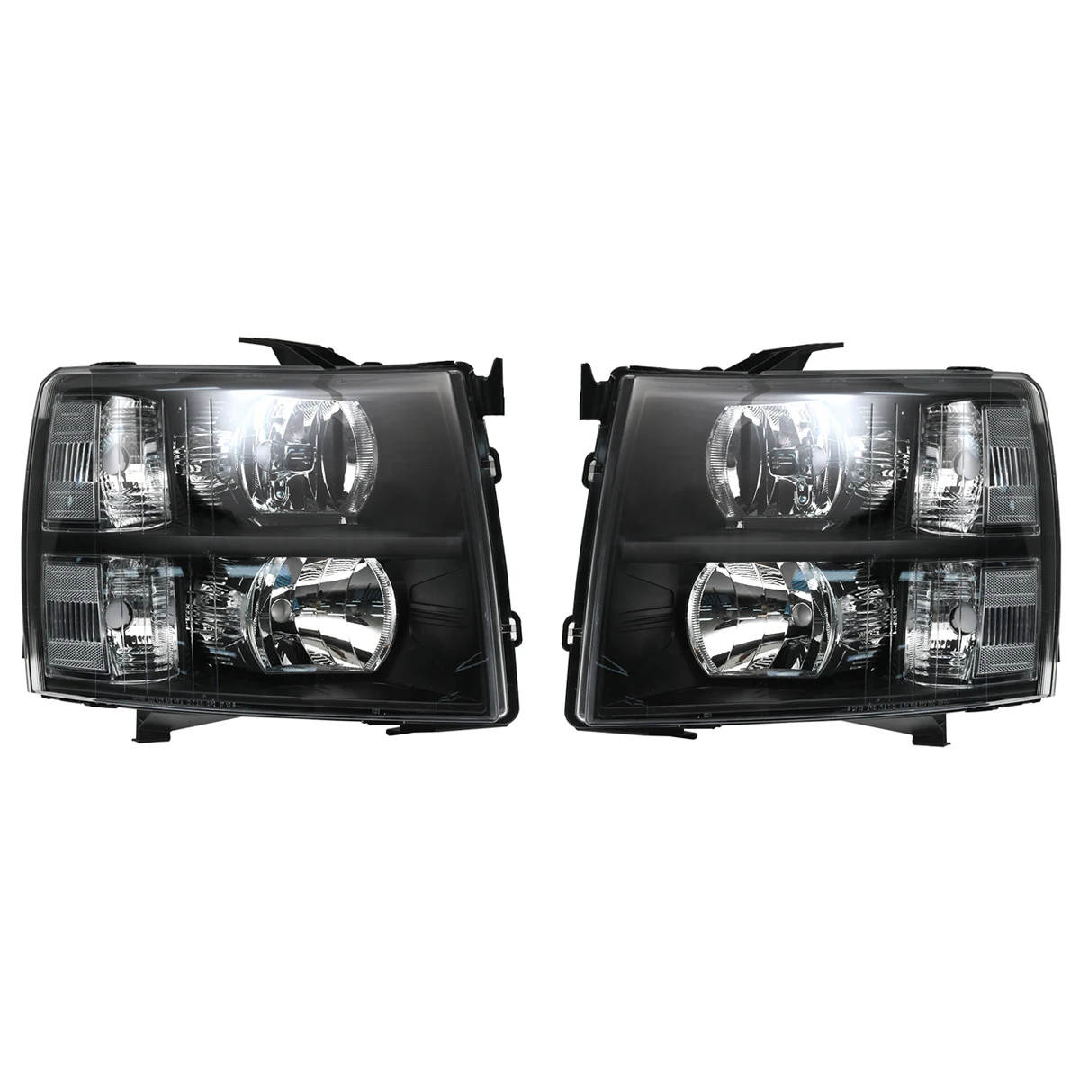 

STLFAuto Parts Automotive Halogen Headlights for Chevrolets Silverado 1500 2007 2008 2009 2010 2011 2012 2013