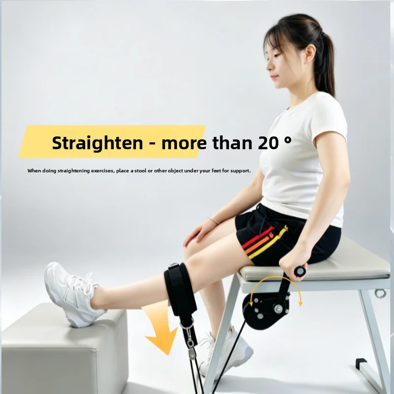 Lower Limb Knee Rehabilitation Trainer, for Knee Bending & Straightening Exercise, Leg Training for Post-Fracture and Hemiplegia