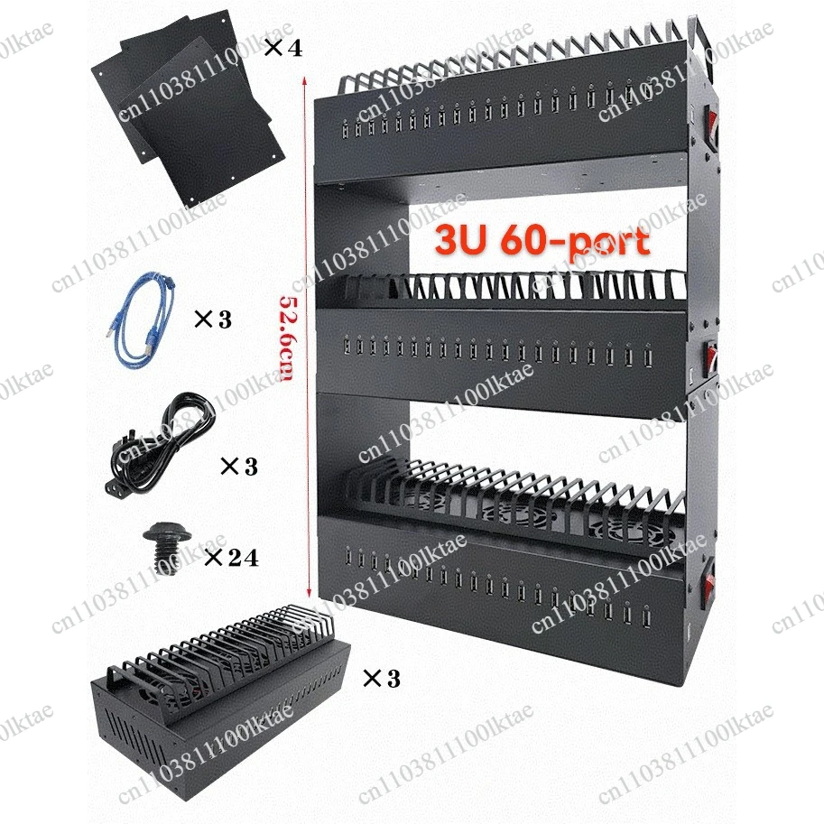 60-Port Phone HUB Farm Box Cast+Control+Transfer+Charge