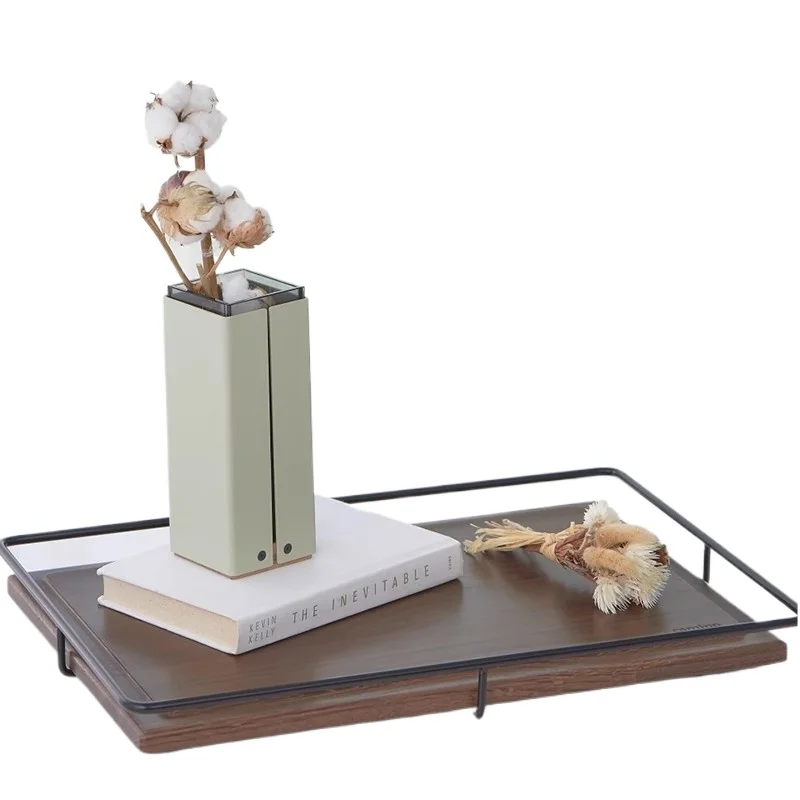 

Home rectangular tray Wooden storage tray Tea Fruit Storage Modern and simple