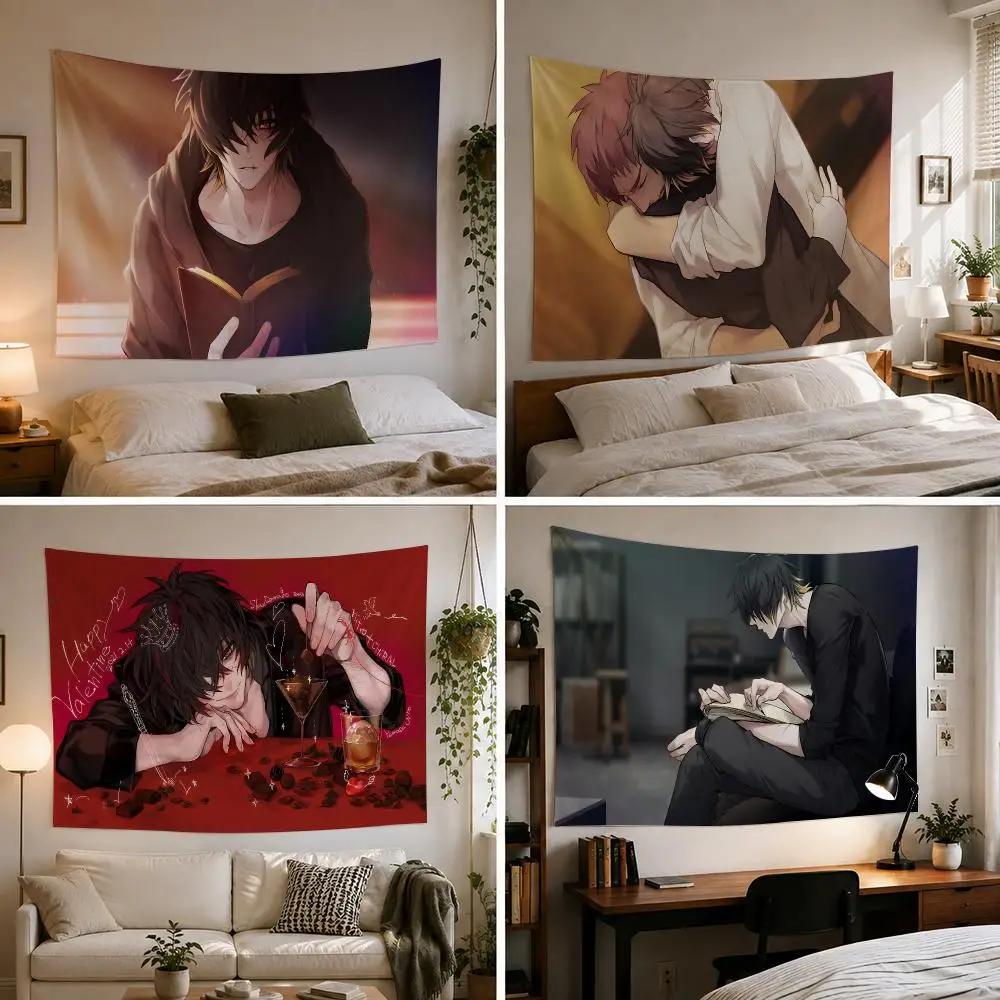 Towa Slow D-Damage Cool Anime Tapestry Bedroom Living Room Bar Party House Home Dorm Interior Wall Decor Background Banner