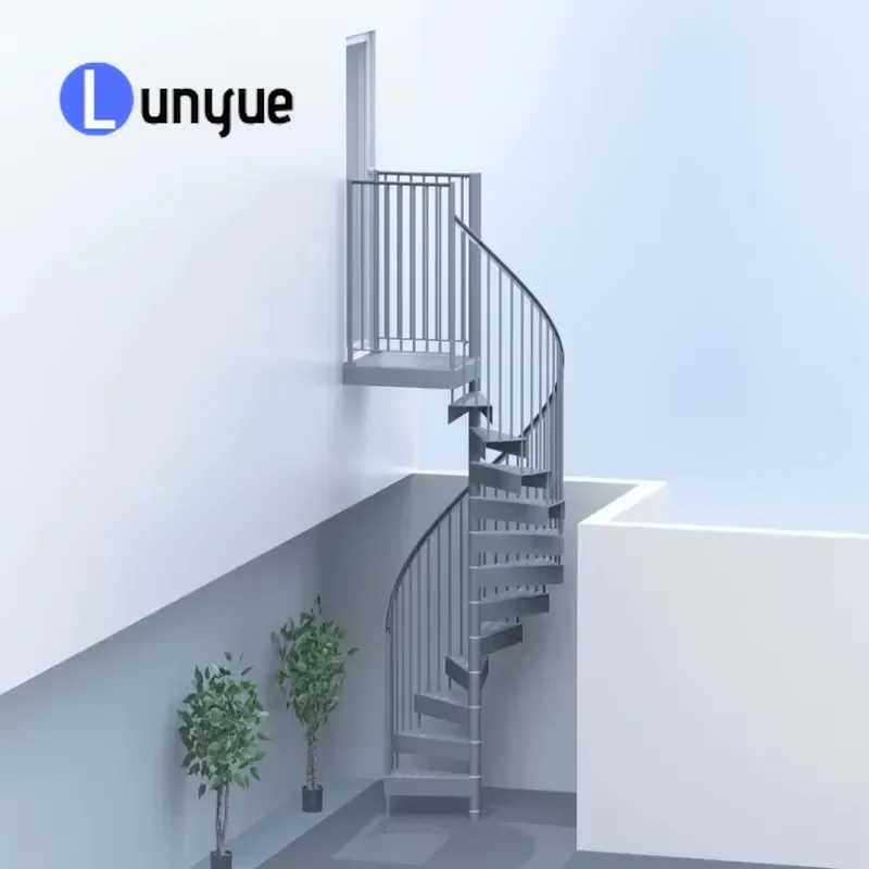High End Beam Formwork for Spiral Staircase System Wood Treads Knockdown Fancy Design Durable Construction Material Easy