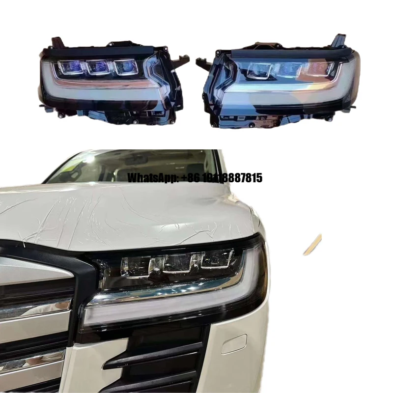 

2022 New LC300 Modified for toyota Land Cruiser LED Headlight Assembly Original Front Headlamp Accessories
