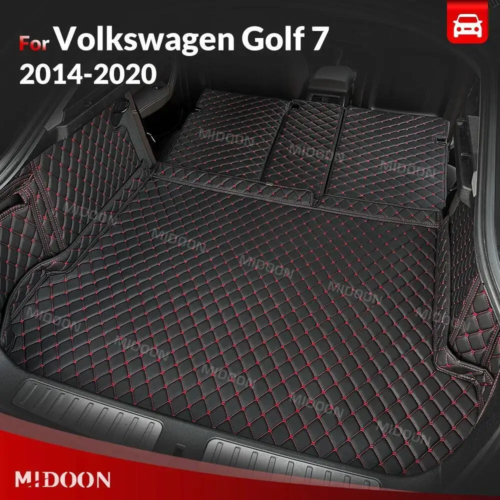 

Автоматический коврик в багажник с полным покрытием для Volkswagen (VW) Golf 7 2014-2020 19 18 17 16 15, автомобильный багажник, аксессуары для интерьера