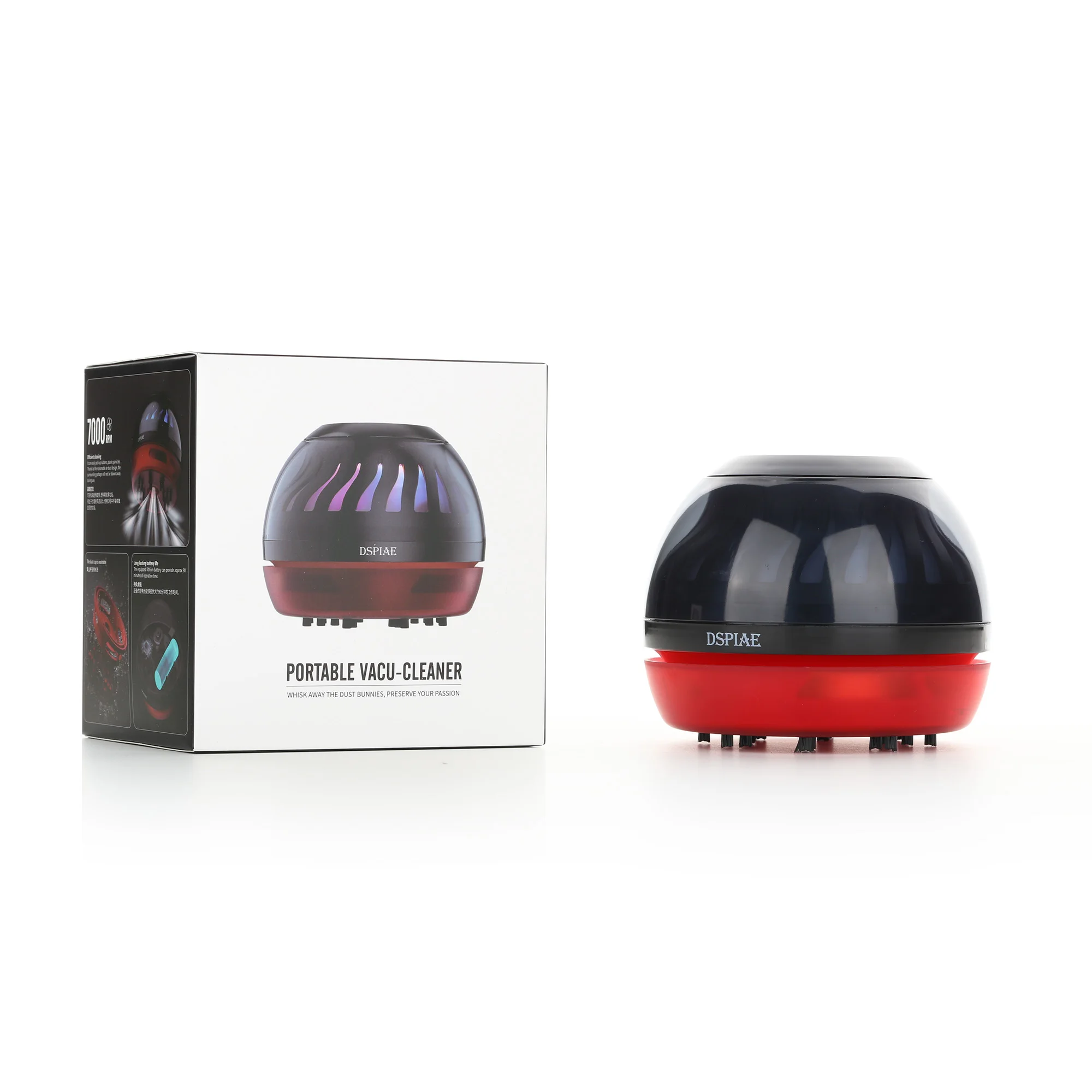 DSPIAE HC-W Portable Tabletop Vacuum Cleaner Mini Desktop Dust Collector with Washable Filter for Gundam Nub Trimming Residue