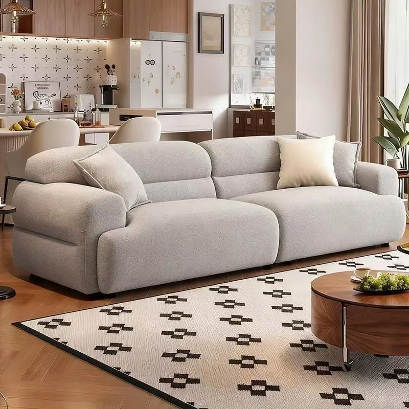 Sofa Fabric Living Room Size Modern Simple Premium Flannel Sofa Others