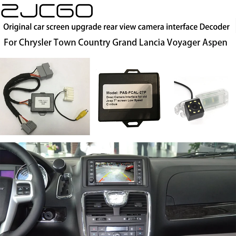 

Car Rear Reverse Bakcup Camera Auto Digital Decoder Box Interface Adapter For Chrysler Town Country Grand Lancia Voyager Aspen