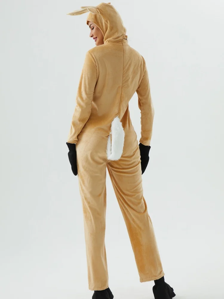 성인 코스프레 애니메이션 사슴 점프 슈트 옷 풀 세트 남여 여성 순록 고품질 할로윈 멋진 드레스 코스프레 의상