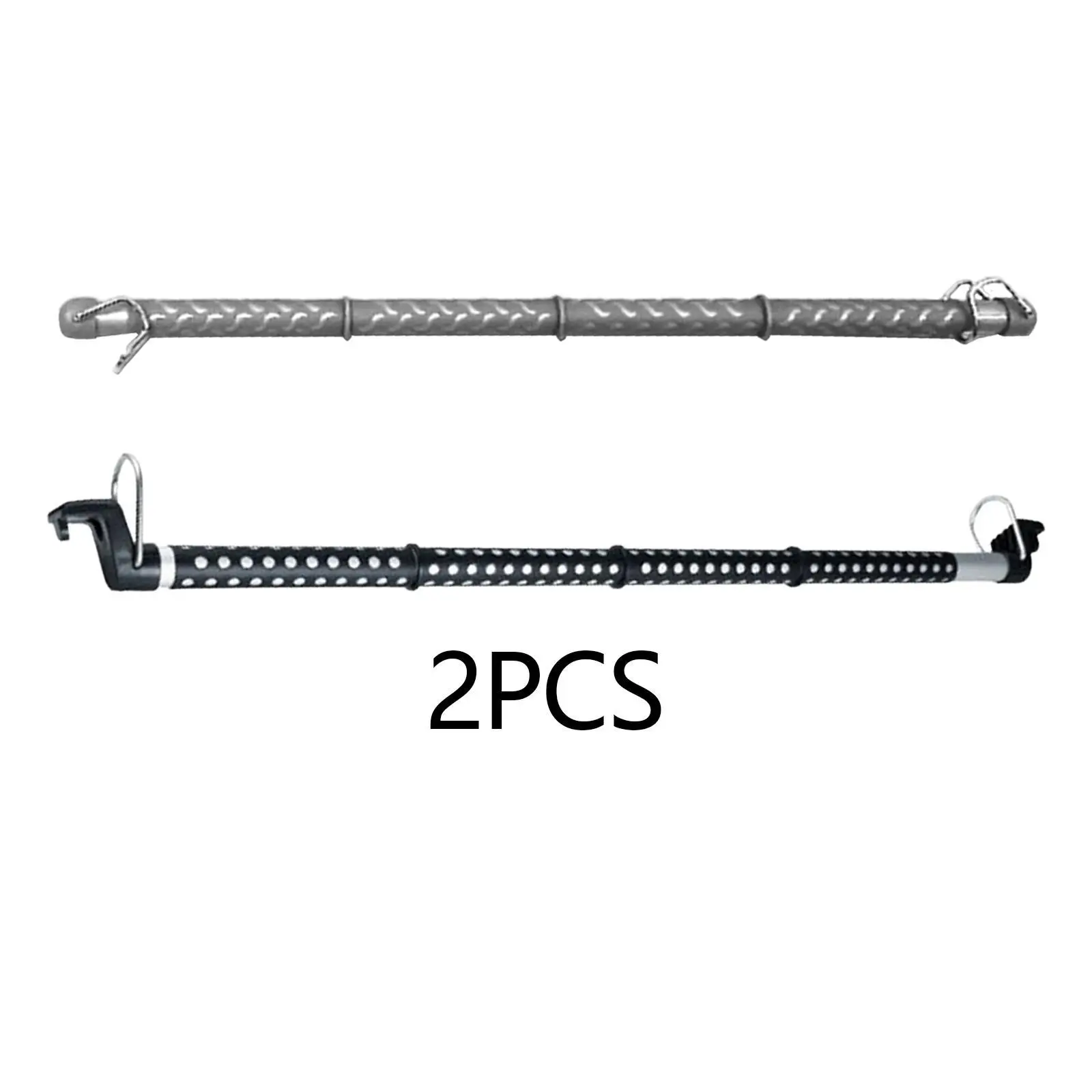 2Pcs Car Clothes Hanger Bars Garment Rack Portable Automobile Hanging Coat Racks for Trucks Vehicles Rvs Road Travelers SUV