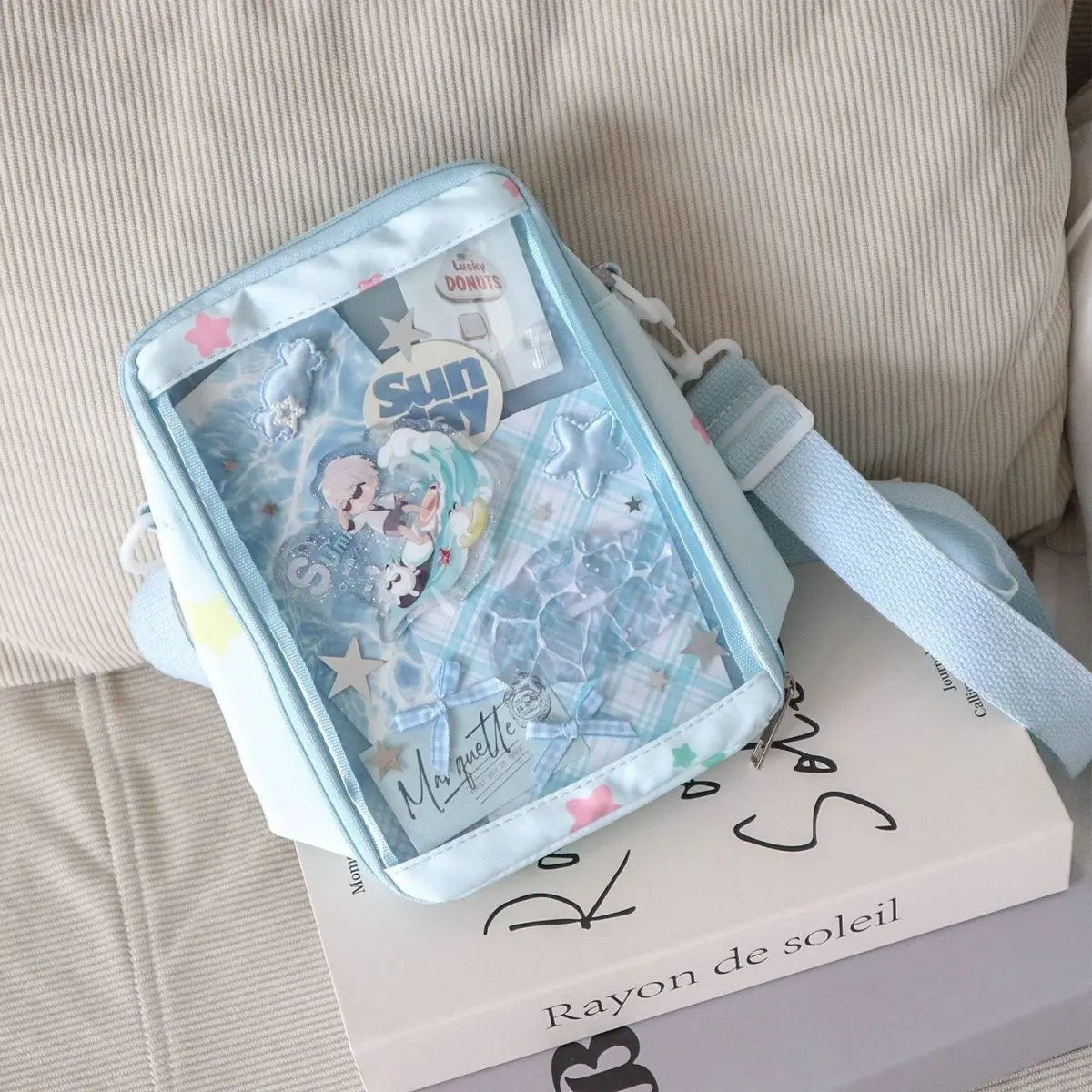 

HAEX Kawaii Women Bags 2025 Fashion Trend Casual Daily DIY Anime Badge Idol Card Crossbody Shoulder Ita Bag Dopamine Bolso Mujer