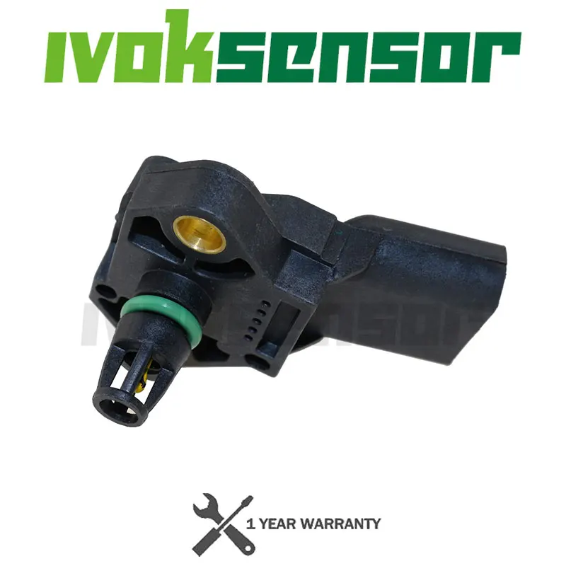 0281002401 038906051C Bar MAP Sensörü Emme Hava Takviye Basıncı Basınç Sensörü VW Beetle Golf Jetta Passat Touareg Tiguan CC 1.9