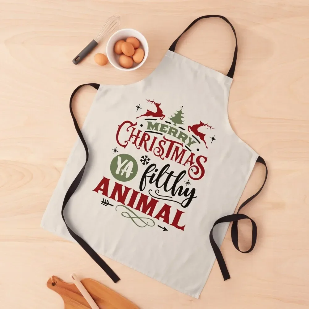 

Home Alone Merry Christmas Ya Filthy Animal Apron men Bib For Kitchen Apron