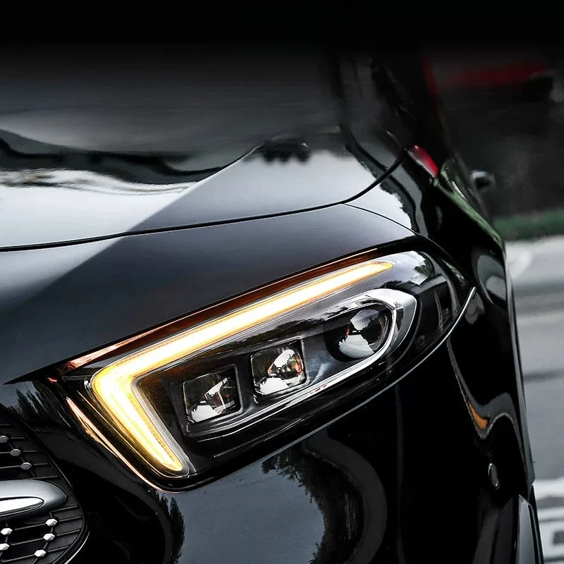 Suitable for 18-22 headlight assemblies A180A200 modified AMG lens LED daytime running lights