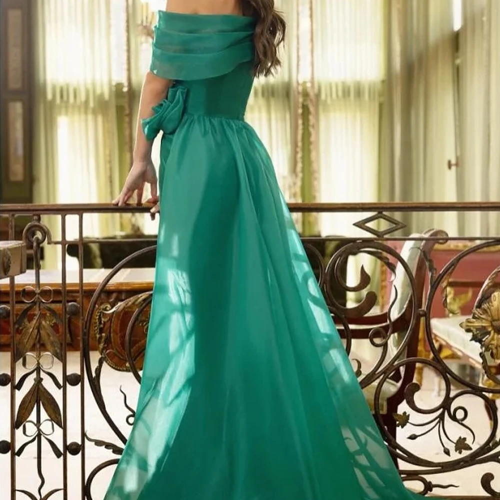 One ShoulderSleeveless Floor Length Mermaid Evening Dress Panel Train Exquisite Photo Color Bespoke Occasion Gowns Delicate