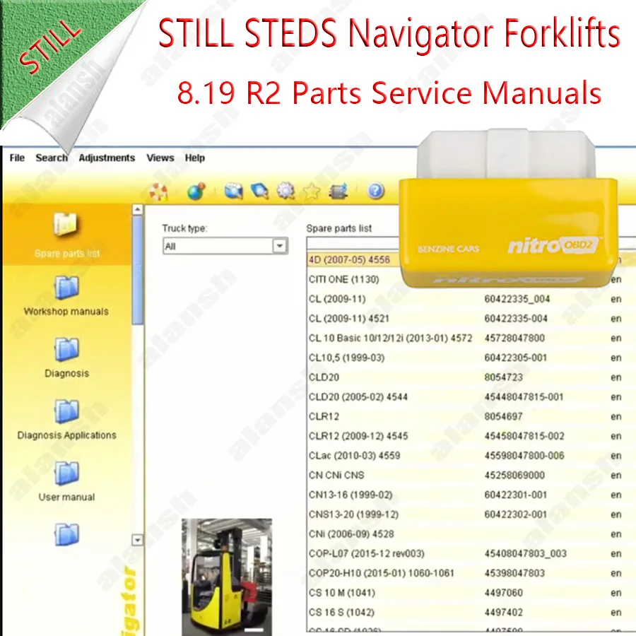 Still Steds Navigator Forklifts Part Service Manual Repairt Catalogue 8.19 2019 + Expire Patch + Nitro