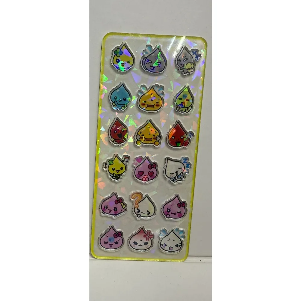 2026 New Monchhichi モンチッチ Acrylic Stickers Phone Case Transparent Sticker Account Friend Birthday Gift 3D Cute Stickers