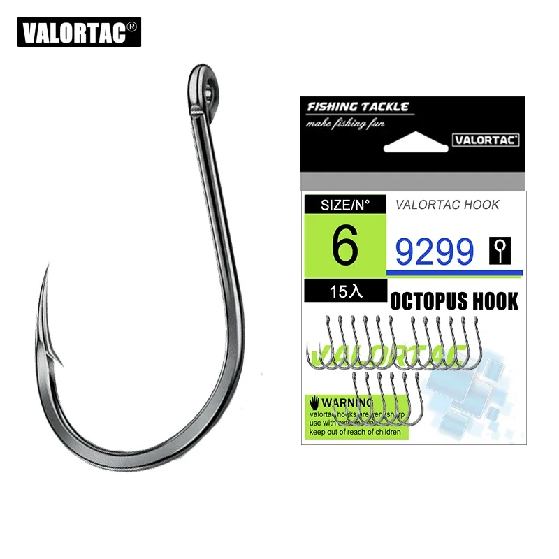 Octopus Fishing Hooks High Carbon Chmical Sharpen Barbed Circle Hook Tackle Set 5C Point Hardness  Fishhooks bottom fishing hook