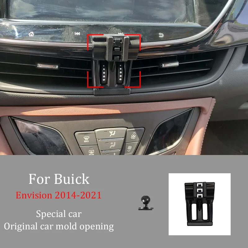 

For Buick Envision 2014-2021 Car Infrared Induction Mobile Phone Wireless Charging Bracket DIY Custom Pattern Navigation Bracket