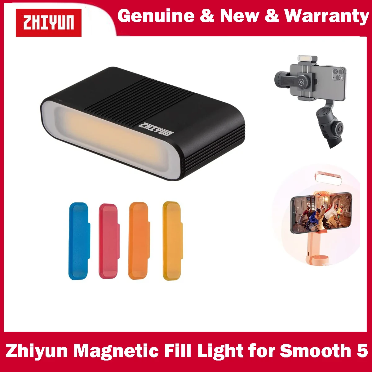 Zhiyun Magnetic Mini LED Fill Light for Smooth 5 Smooth 5S 3-Axis Handheld Smartphone Gimbal Stabilizer Accessories CRI95 EX1F02