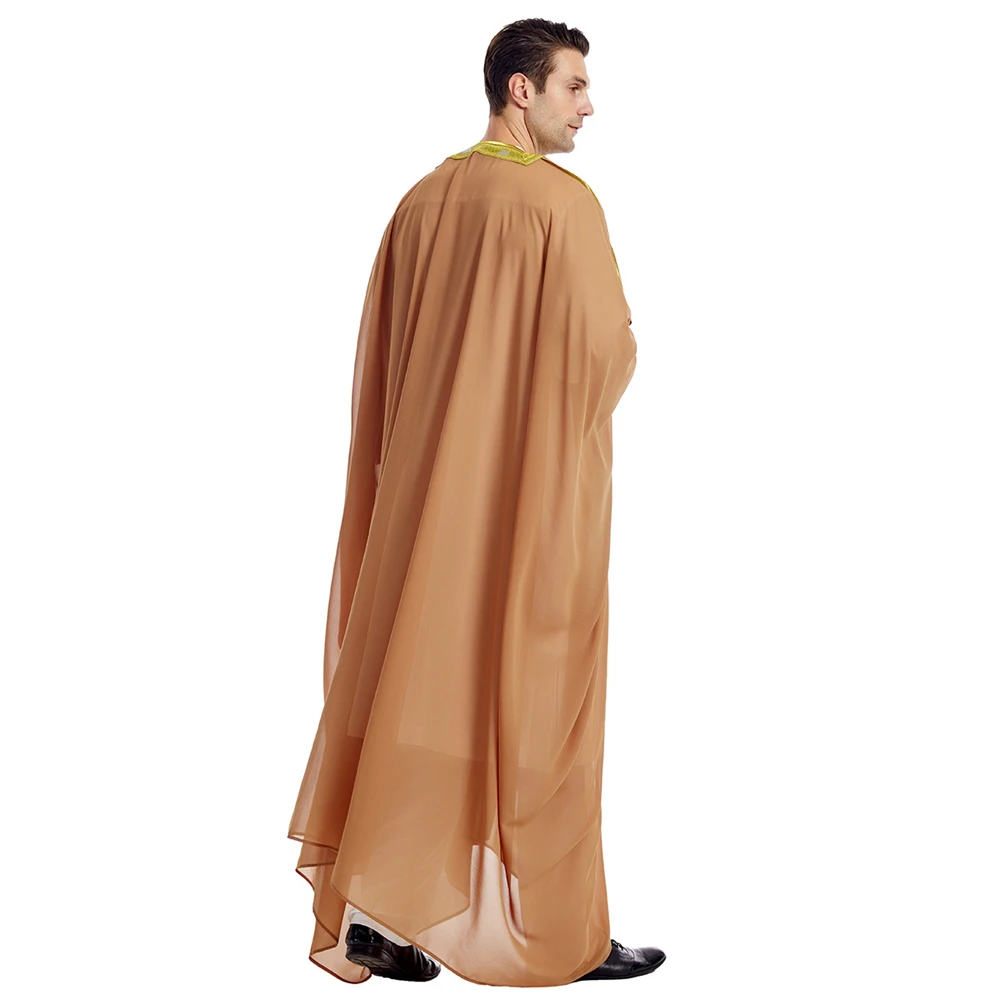 Saudi Arab Men Robe Jubba Thobe Muslim Dress Eid Djellaba Ramadan Abaya Kimono Turkey Dubai Kaftan Islam Prayer Caftan Dishdasha