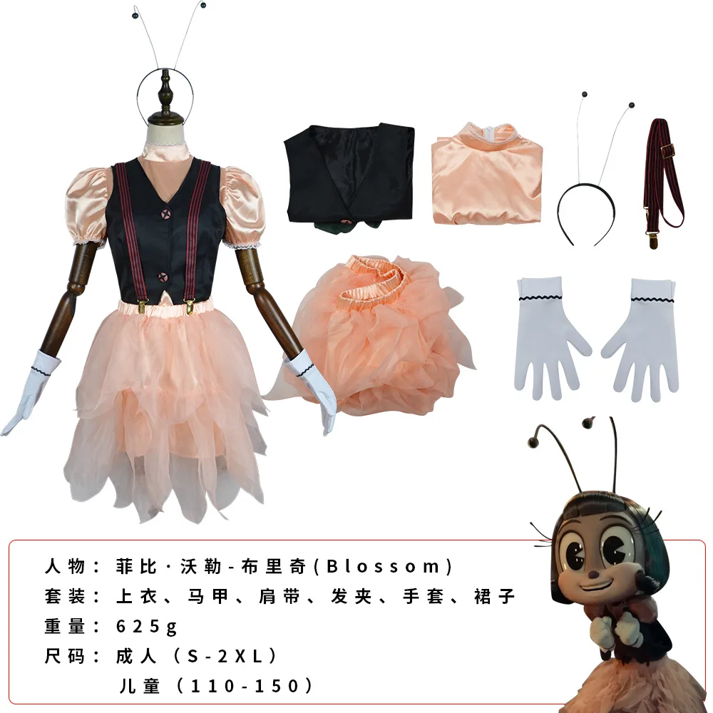 IF Blossom Ensemble Complet Haut et Jupe pour Femme et Fille, Costume de Cosplay, Uniforme de Performance avec Gants, ixd'Halloween, Film Chaud