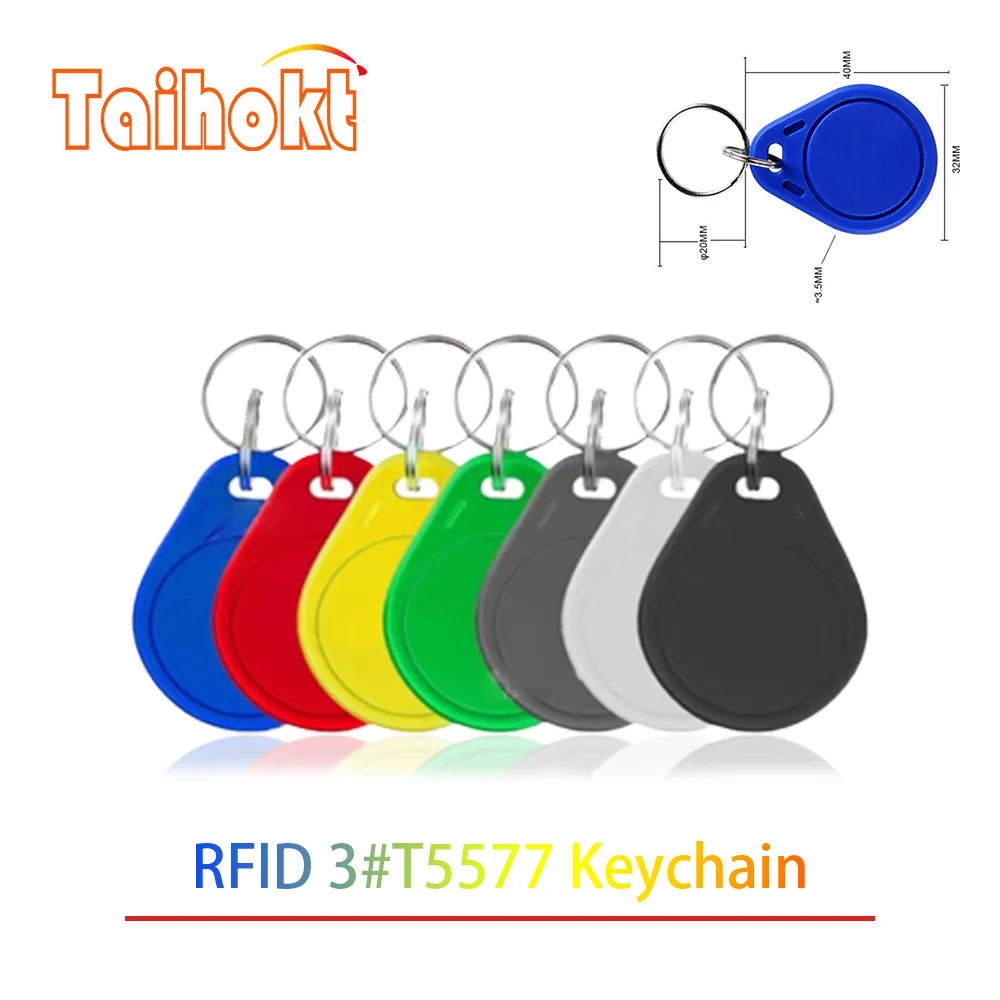 

5/10PCS T5577 Rewritable Smart Key Fob EM4305 Chip Copier Clone Tag 125Khz Duplicator Token RFID Changeable Programmer Card