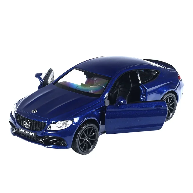 1:36 Mercedes-Benz C63 AMG Coupe High Simulation Diecast Model Cars Luxury Alloy Vehicle Model Car Collection Toy For Kids F1