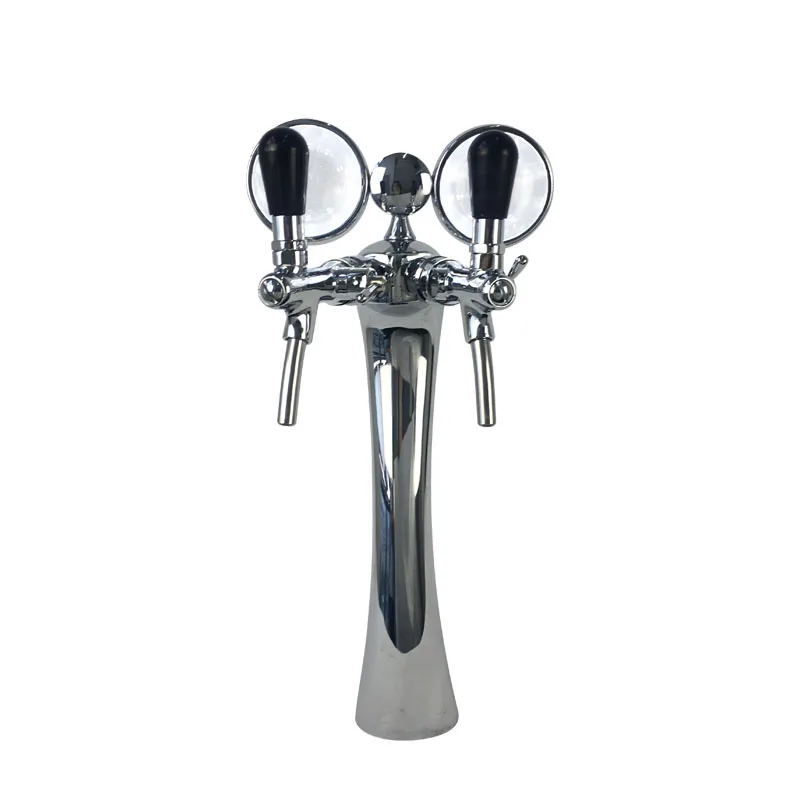 

Hot Sale Elegant Tap Tower Two Faucet With LED Light Beer Column