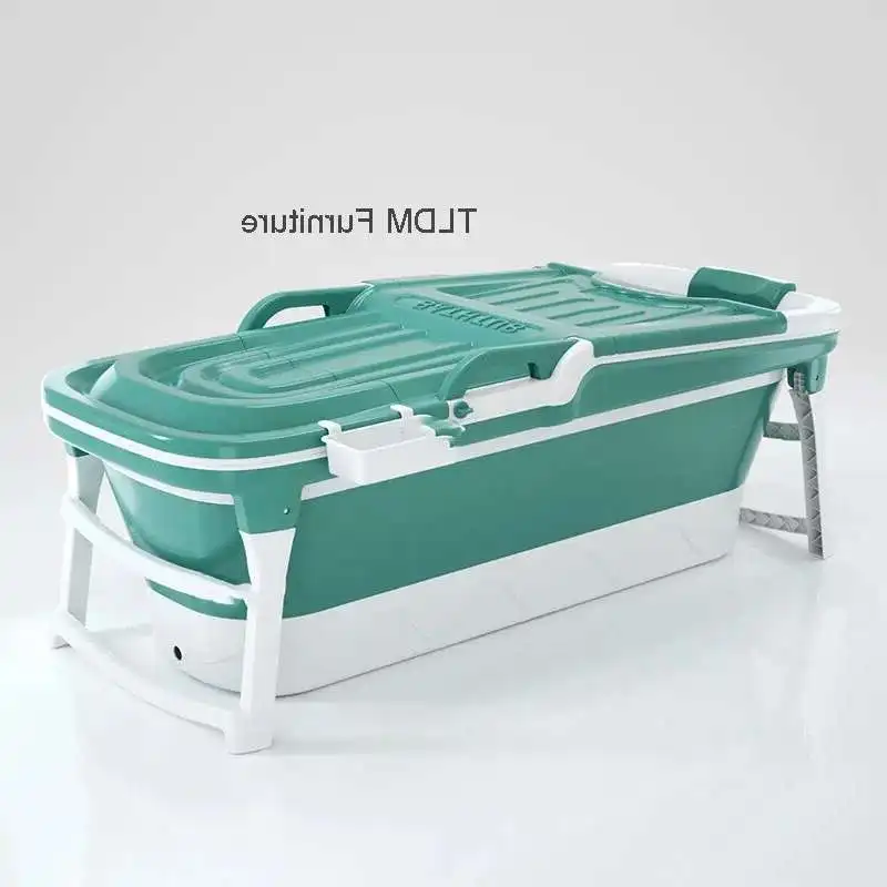 

Простые складные портативные ванны для взрослых, креативная ванная комната, гидромассажная ванна для всего тела, домашнее ведро для ледяной ванны, утолщенный пластиковый бассейн