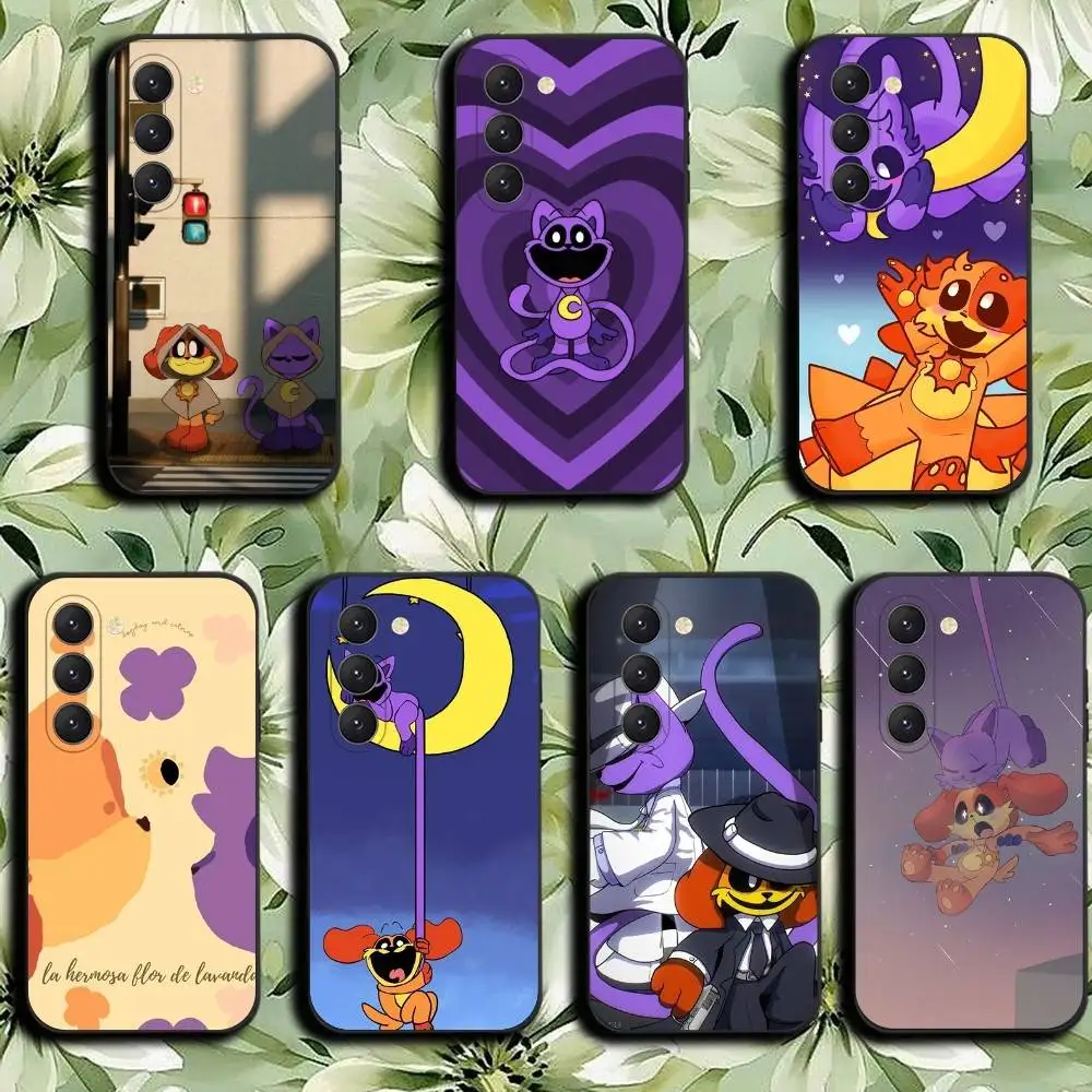Catnap and Dogday Phone Case For Samsung Galaxy A52 42 32 22 12 02S 72 73 51 41 31 21S 71 30S Shockproof, Black Cover