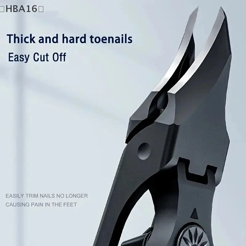 maveraHBA16 coupe-ongles circulaire en acier inoxydable coupe-ongles d'orteil coupe-ongles anti-éclaboussures dissolvant de cuticules coupe-ongles