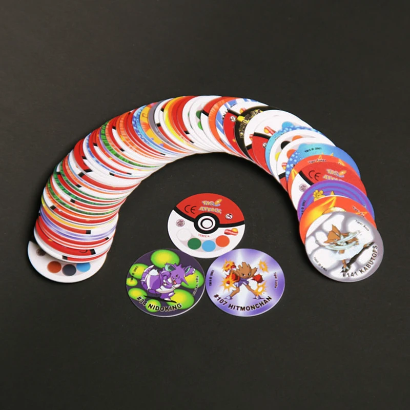 Lote De Tazos Attack Pokémon 75pcs Chipicao Jogo Cartões Colecionáveis Álbum Taps Raro Pogs Coletor Presente Cartão Matutano