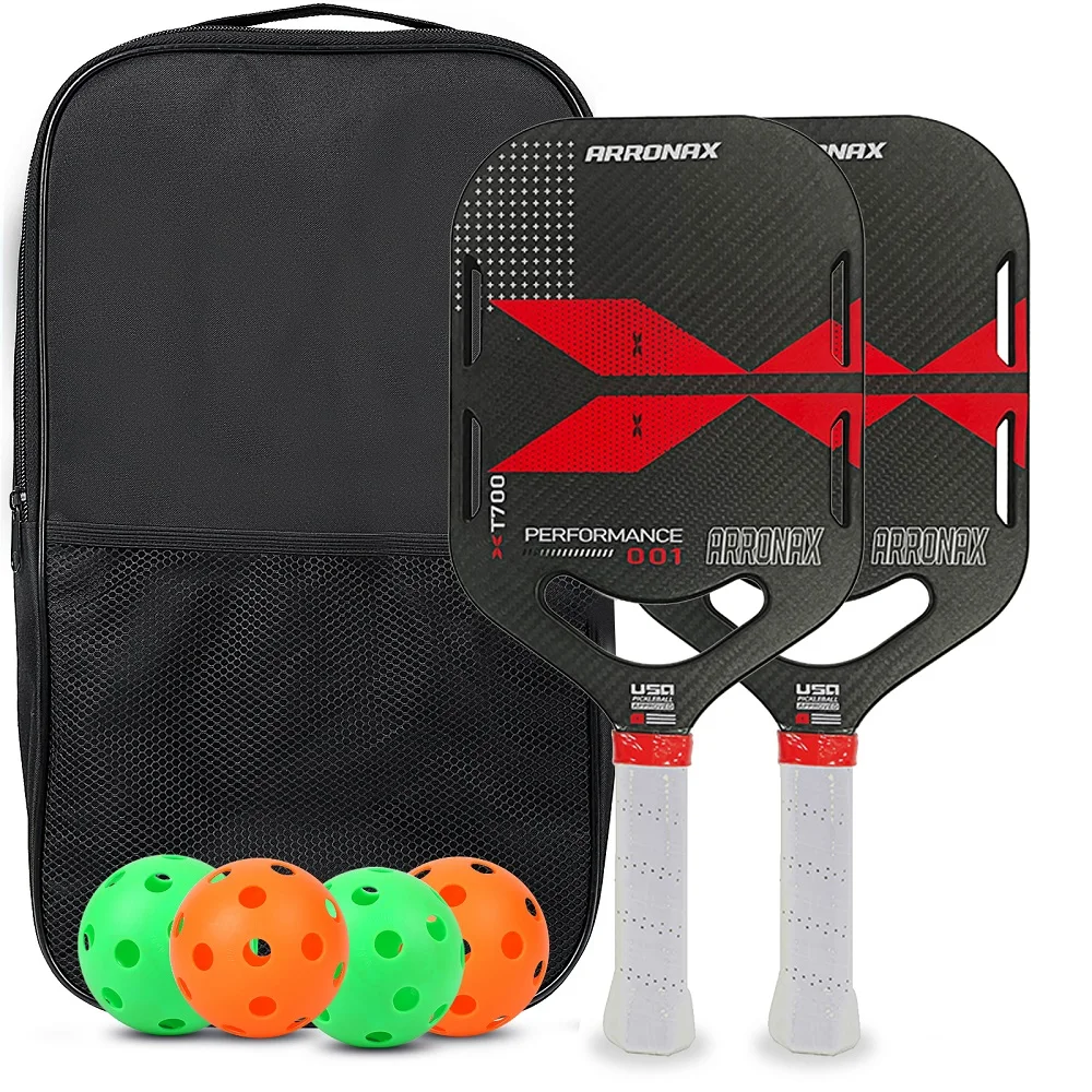 Toray T700 3K Twill Carbon Fiber PP Honeycomb Core Pickleball Racket Bag Cover Ball Optional Professional Men Women 2023