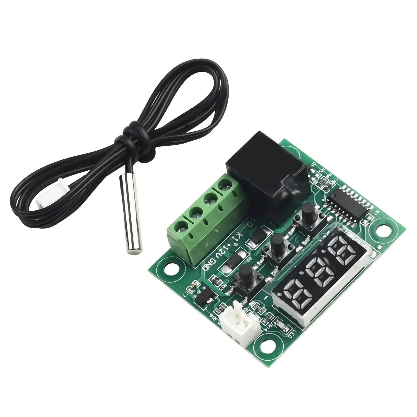 Digital Thermostat Temperature Waterproof Sensor ≤ 35mA 0-110° 20A Relay Attract Current ≤ 65mA DC 12V ON / OFF