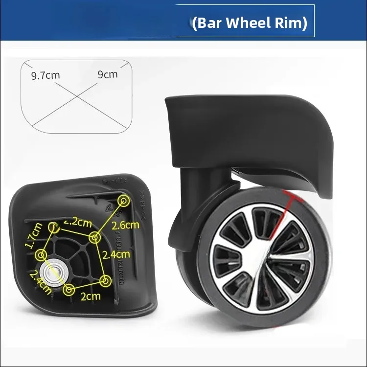 Universal Wheel Luggage Parts Travel Suitcase Wheel Repair Accessories TZX601 Hsw18 Wheel Set for Carryon Suitcase