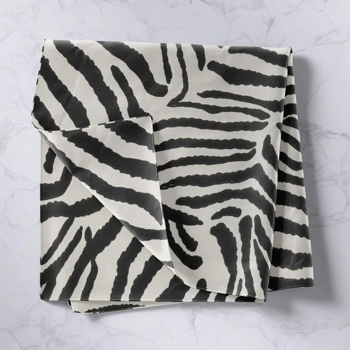 Decorative Zebra Stripe Tapestry Wall Hanging with Fairy Lights LED Illuminated Boho Chic Safari Animal Print Jungle Decor Banne