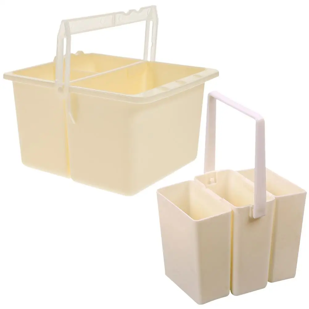 

2 Pcs Paint Brush Cleaner Pen Washing Bucket Combination Watercolor Plastic for Painting