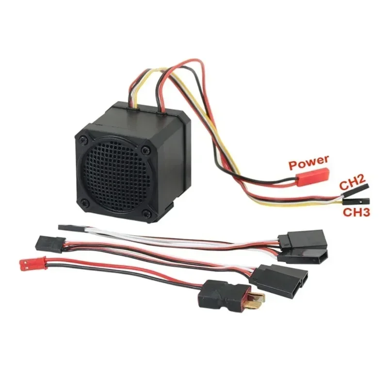 Simulateur de son à deux canaux pour voiture RC, 10 effets sonores, groupe sonore de moteur de liaison pour 1/10 RC inoler Axial SCX10 TRtage D90