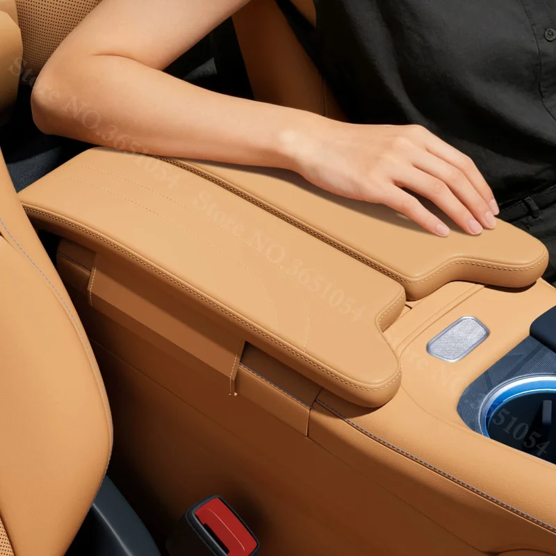 

For Zeekr 001 2021 2022 2023 2024 2025 2026 Armrest Pad Car Center Console Armrest Box Leather Comfortable Cushion Protector Pad