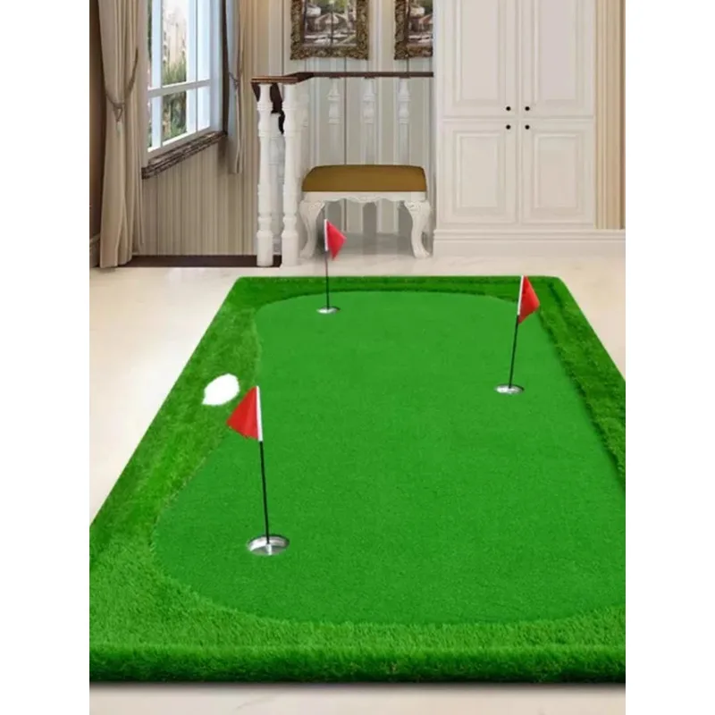 Indoor Golf Putting Machine Home Simulation Green Office Sports Training Fairway Blanket