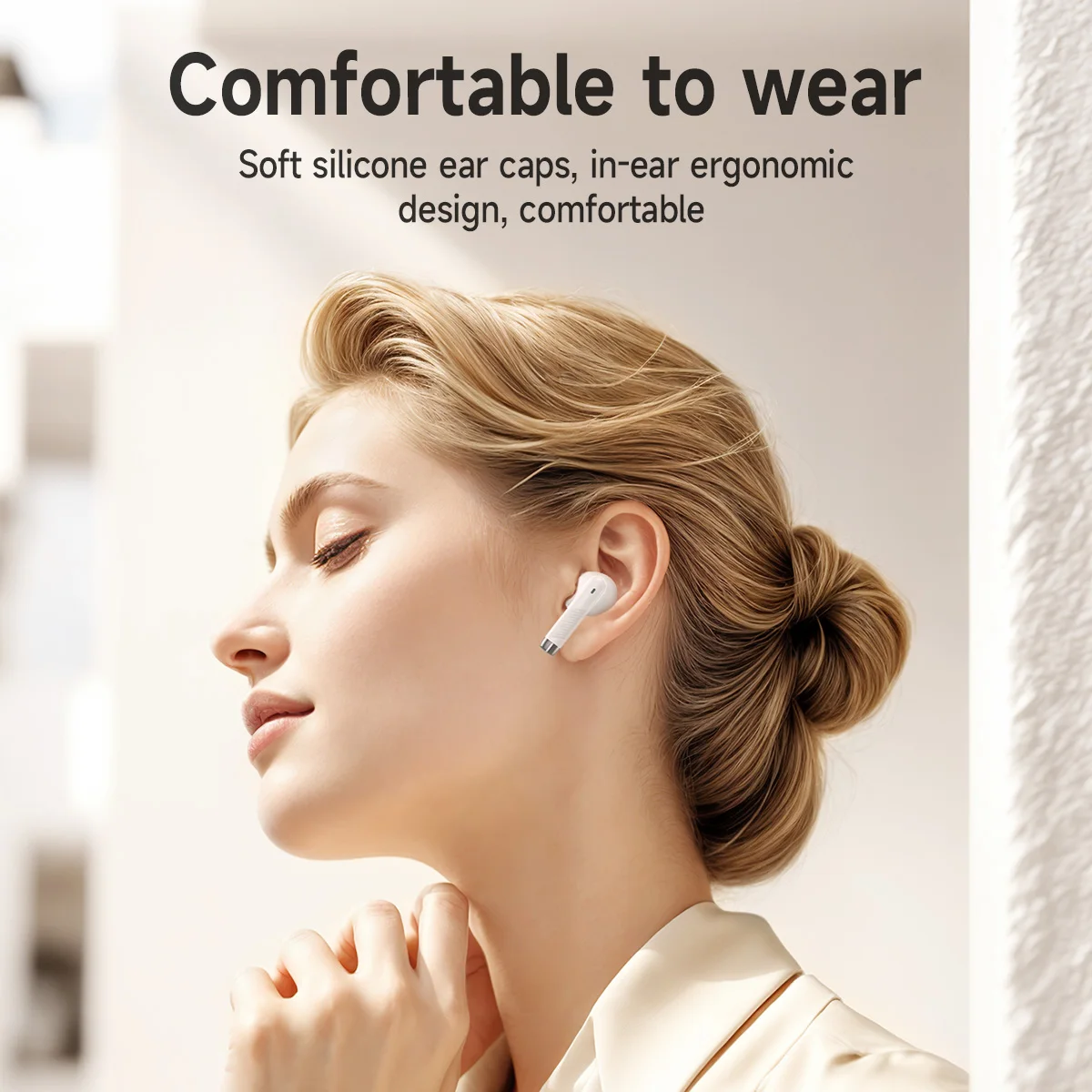 HOCO EQ24 Bluetooth 5.4 Earphones Wireless Headsets Sports Headphones For Mobile Phone In Ear Hifi Sounds Quality Stereo Earbuds view 3