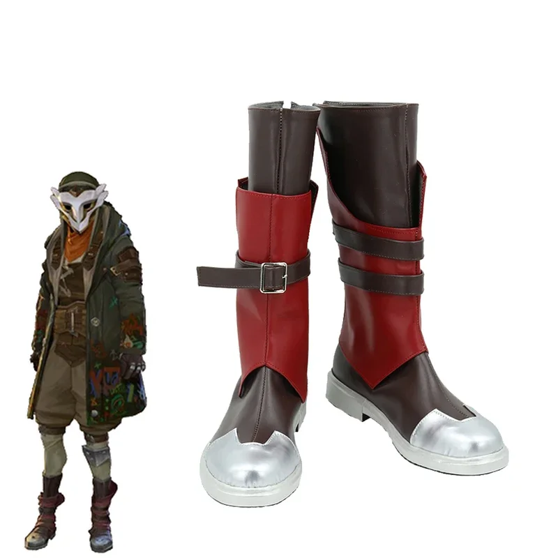 

FC6LoL Arcane Ekko Cosplay Costume The Boy Who Shattered Time Uniform Halloween Carnival Shoes For Man And Women@FC8！